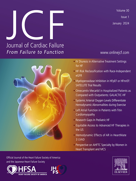 Go to journal home page - Journal of Cardiac Failure